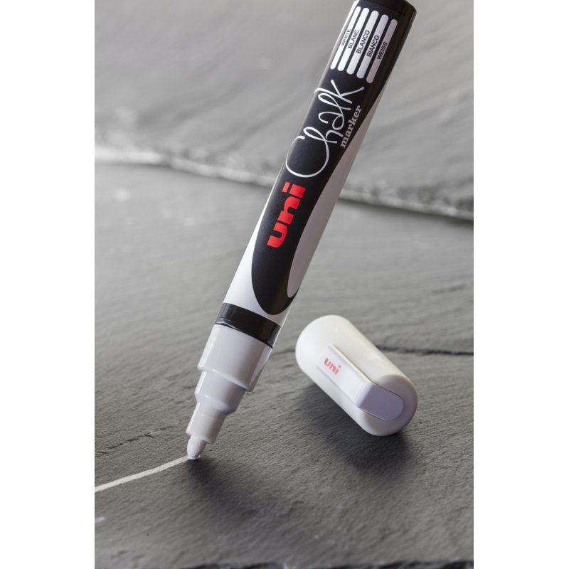 uni-ball krijtmarker PWE3MS, neongeel, 0,9-1,3 mm